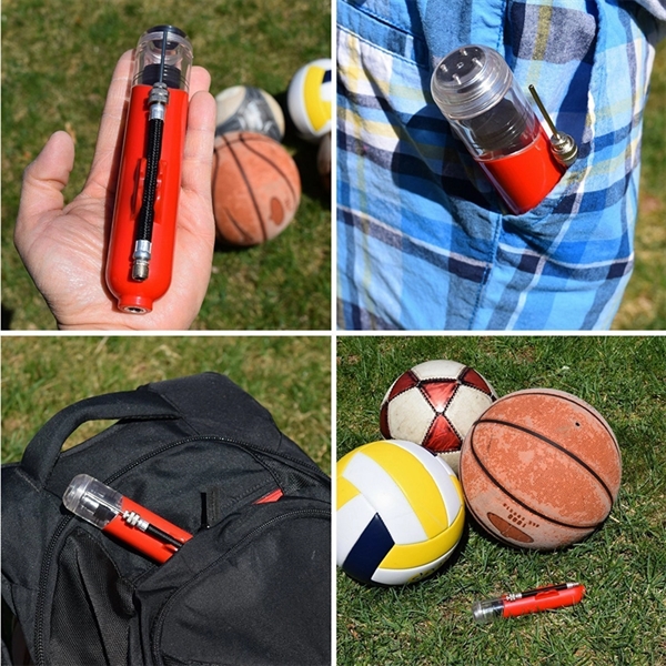 Volleyball Dual Action Hand Pump Mini Basketball Inflator - Volleyball Dual Action Hand Pump Mini Basketball Inflator - Image 3 of 4
