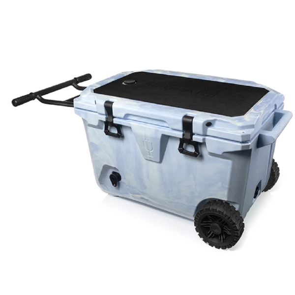 Brumate BruTank 55Quart Rolling Cooler in Blue and White Swi - Brumate BruTank 55Quart Rolling Cooler in Blue and White Swi - Image 1 of 3