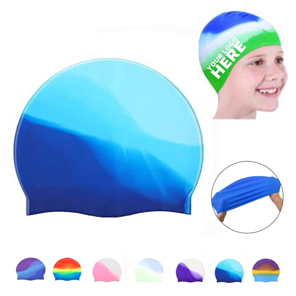 Kids Silicone Swim Cap - Kids Silicone Swim Cap - Image 0 of 8