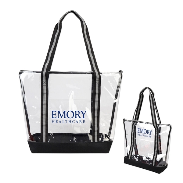 Clear Tote with Zipper - Clear Tote with Zipper - Image 0 of 0