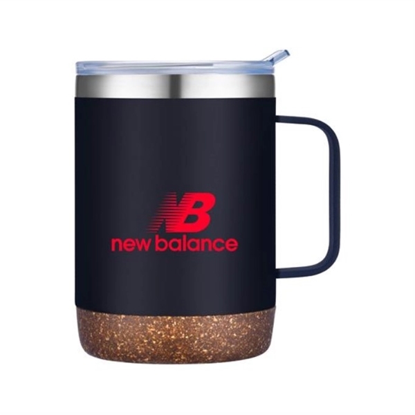 12 oz. Stainless Steel Mug with Cork Bottom - 12 oz. Stainless Steel Mug with Cork Bottom - Image 4 of 4