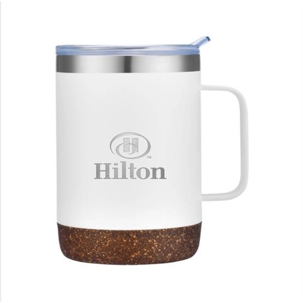 12 oz. Stainless Steel Mug with Cork Bottom - 12 oz. Stainless Steel Mug with Cork Bottom - Image 3 of 4