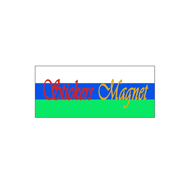 4" x 9" Rectangle Stickers Magnet - 4" x 9" Rectangle Stickers Magnet - Image 0 of 1