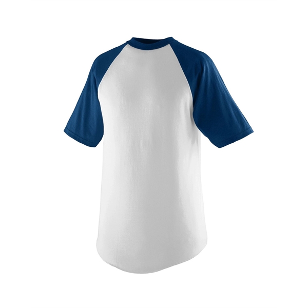 Augusta Sportswear Youth Short-Sleeve Baseball Jersey - Augusta Sportswear Youth Short-Sleeve Baseball Jersey - Image 8 of 15