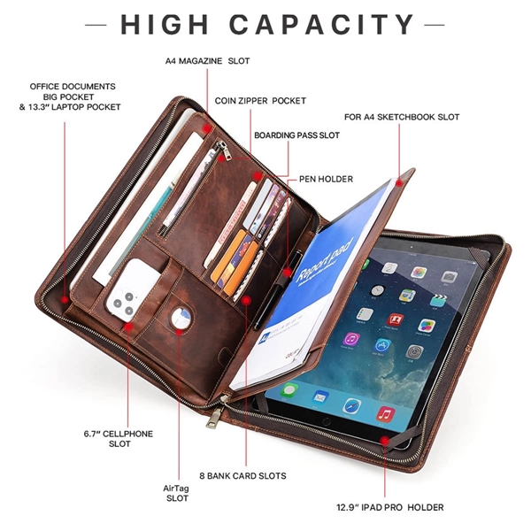 Genuine Leather Padfolio - Genuine Leather Padfolio - Image 1 of 3