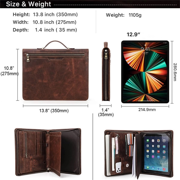 Genuine Leather Padfolio - Genuine Leather Padfolio - Image 3 of 3