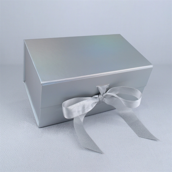 Magnetic Closure Gift Box w/ Satin Ribbon (8.25" x 5" x 4") - Magnetic Closure Gift Box w/ Satin Ribbon (8.25" x 5" x 4") - Image 2 of 6