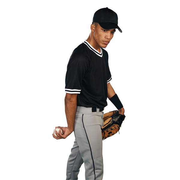 Retro V-Neck Baseball Jersey - Retro V-Neck Baseball Jersey - Image 18 of 20