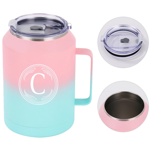 32 Oz Mug Tumbler With Handle And Straw - 32 Oz Mug Tumbler With Handle And Straw - Image 0 of 2