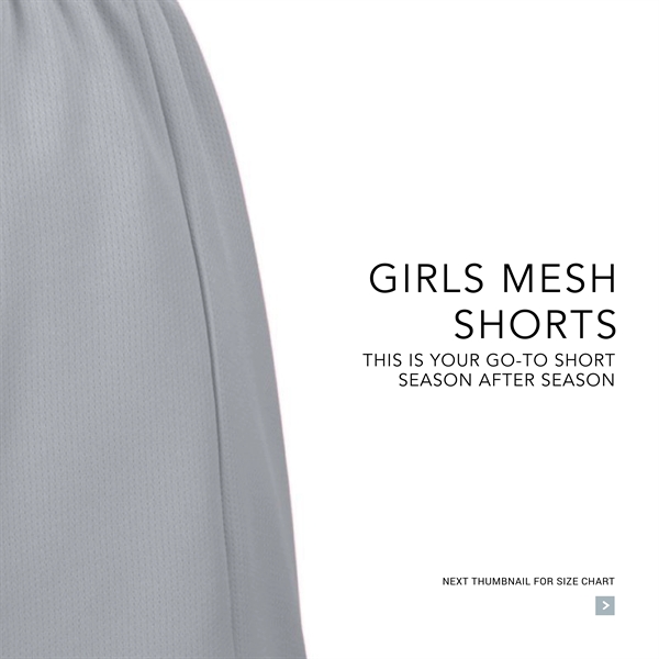 Girls Wicking Mesh Short - Girls Wicking Mesh Short - Image 15 of 16