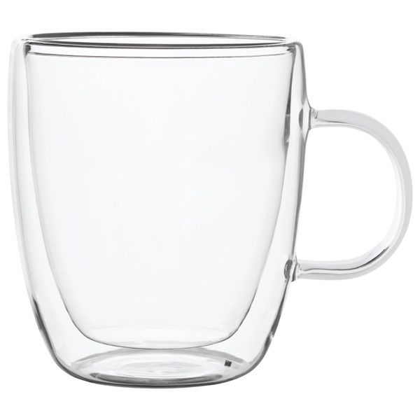 14 oz. Double Walled Latte Glass Mug w/ Handle - 14 oz. Double Walled Latte Glass Mug w/ Handle - Image 1 of 2