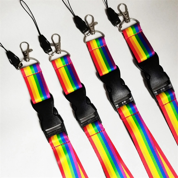 Sublimation rainbow lanyard - Sublimation rainbow lanyard - Image 1 of 2