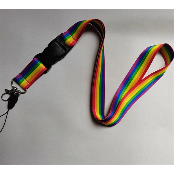 Sublimation rainbow lanyard - Sublimation rainbow lanyard - Image 2 of 2