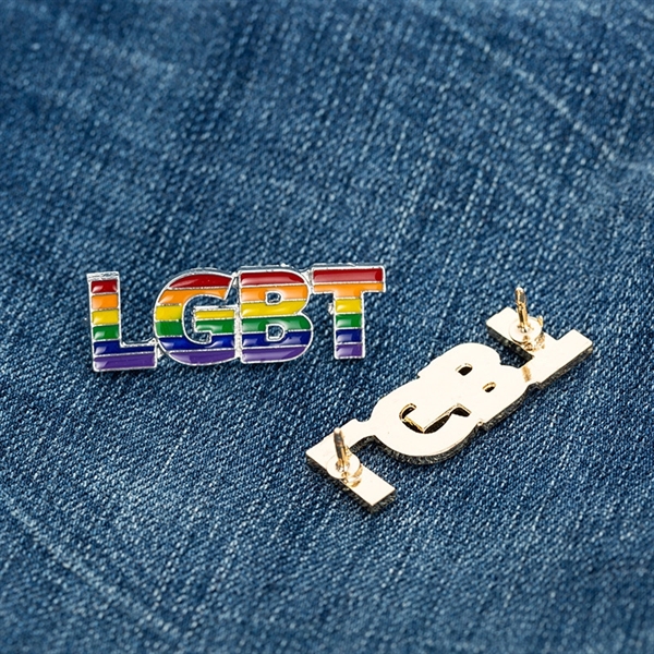 LGBT Rainbow Brooch Lapel Pins Button Badge - LGBT Rainbow Brooch Lapel Pins Button Badge - Image 1 of 2