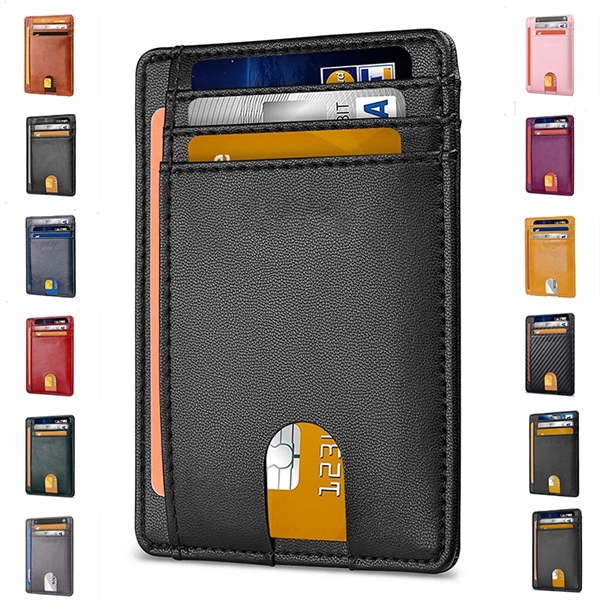 RFID Blocking Slim Wallet - RFID Blocking Slim Wallet - Image 0 of 16