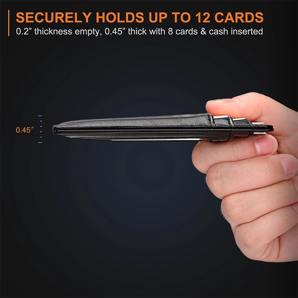 RFID Blocking Slim Wallet - RFID Blocking Slim Wallet - Image 1 of 16