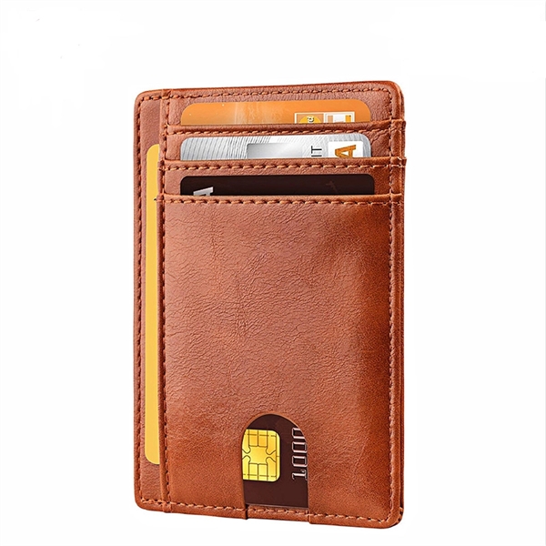 RFID Blocking Slim Wallet - RFID Blocking Slim Wallet - Image 5 of 16