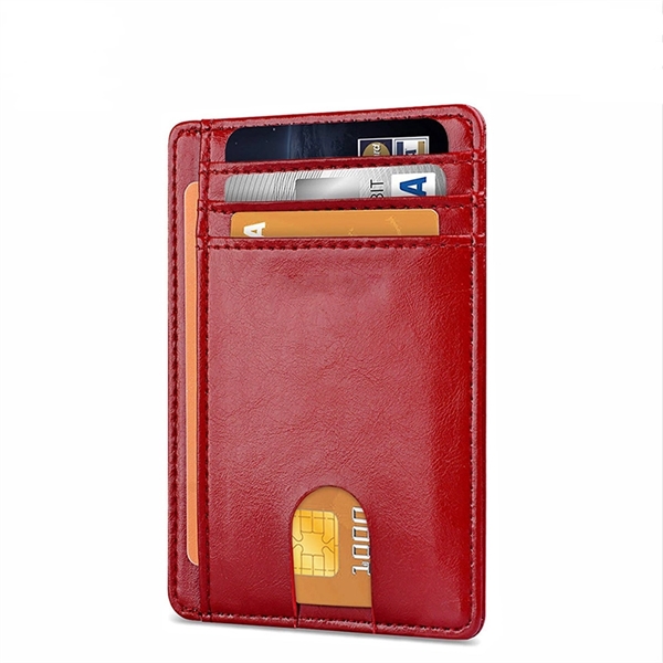 RFID Blocking Slim Wallet - RFID Blocking Slim Wallet - Image 8 of 16