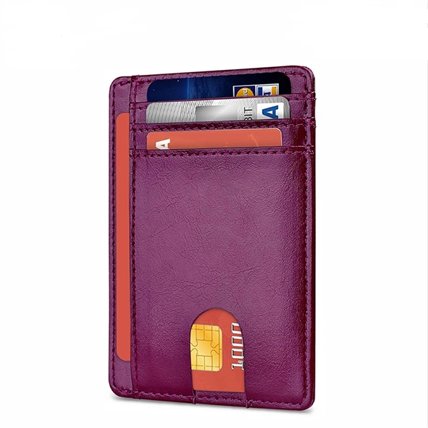 RFID Blocking Slim Wallet - RFID Blocking Slim Wallet - Image 12 of 16