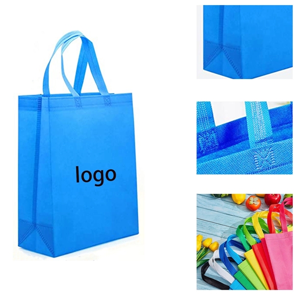 Multicoloured Reusable Vertical Non-Woven Tote Bags - Multicoloured Reusable Vertical Non-Woven Tote Bags - Image 1 of 2