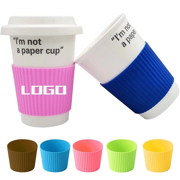 Silicone Coffee Cup Sleeves - Silicone Coffee Cup Sleeves - Image 0 of 12