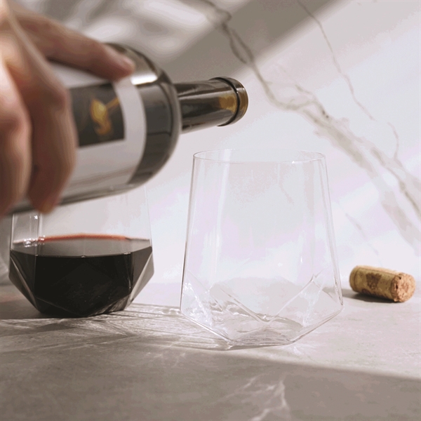 Faceted Crystal Wine Glasses by Viski® - Faceted Crystal Wine Glasses by Viski® - Image 3 of 3