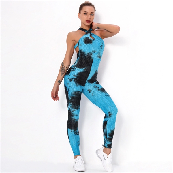 Women's Backless Yoga Sports Jumpsuit - Women's Backless Yoga Sports Jumpsuit - Image 11 of 12