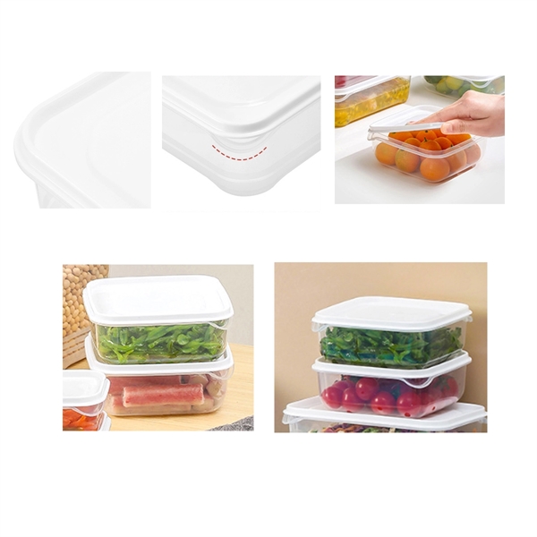 2.1"H PP Square Food Container Lunch Box - 2.1"H PP Square Food Container Lunch Box - Image 1 of 1