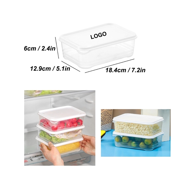 2.4"H PP Square Food Container Lunch Box - 2.4"H PP Square Food Container Lunch Box - Image 0 of 1