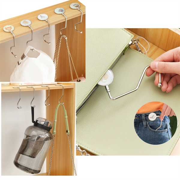 Full Color Metal S-shaped Bag Hook for School Office Home - Full Color Metal S-shaped Bag Hook for School Office Home - Image 1 of 1