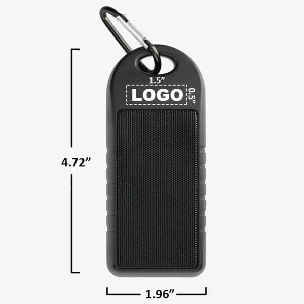 Personalized IPX4 waterproof Outdoor Speaker with Carabiner - Personalized IPX4 waterproof Outdoor Speaker with Carabiner - Image 1 of 4