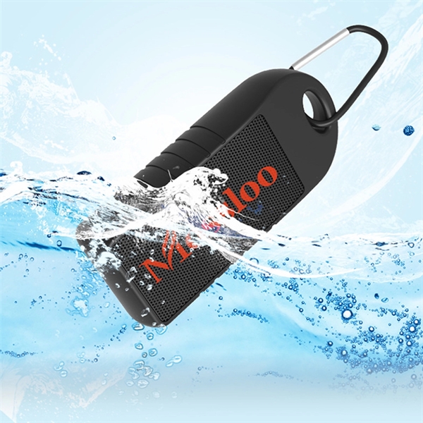 Personalized IPX4 waterproof Outdoor Speaker with Carabiner - Personalized IPX4 waterproof Outdoor Speaker with Carabiner - Image 4 of 4