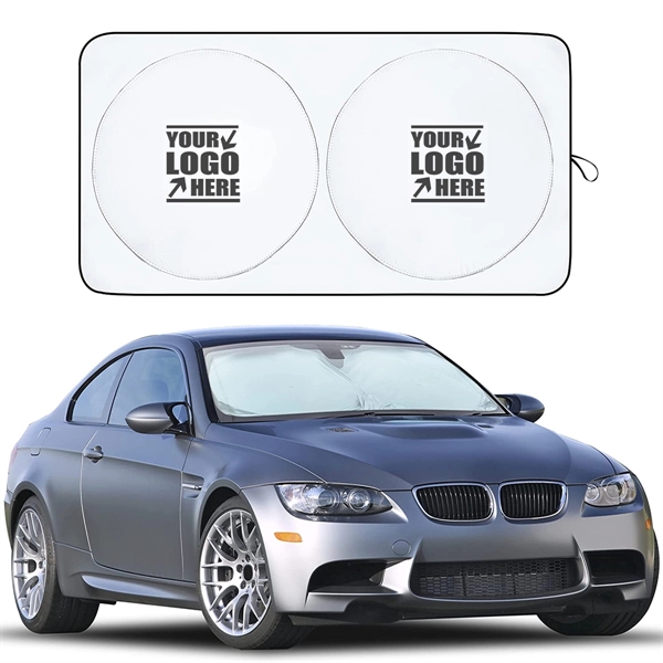 Custom Automotive Windshield Sunshades With Storage Pouch - Custom Automotive Windshield Sunshades With Storage Pouch - Image 0 of 4