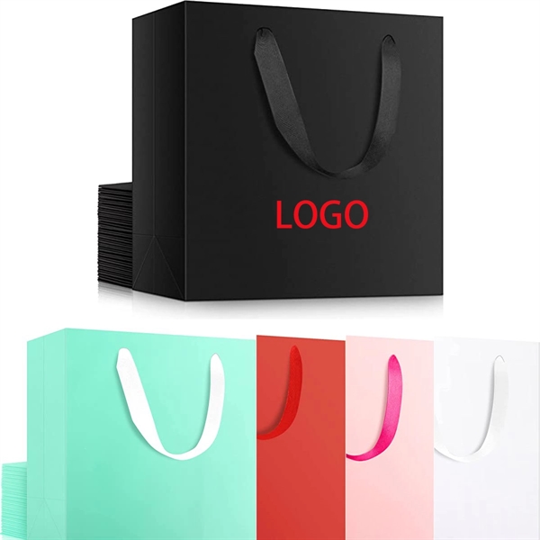 Square Bottom Recycled Large Paper Bags with handle