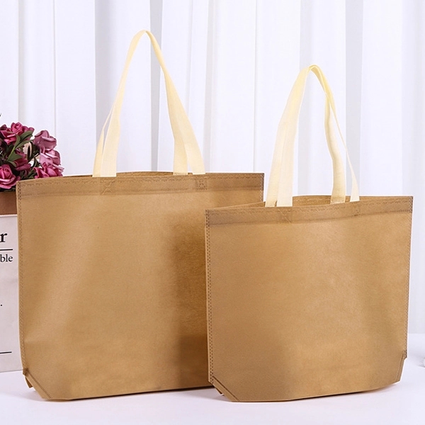 Non-Woven Two Colors Grocery Bags - Non-Woven Two Colors Grocery Bags - Image 1 of 6