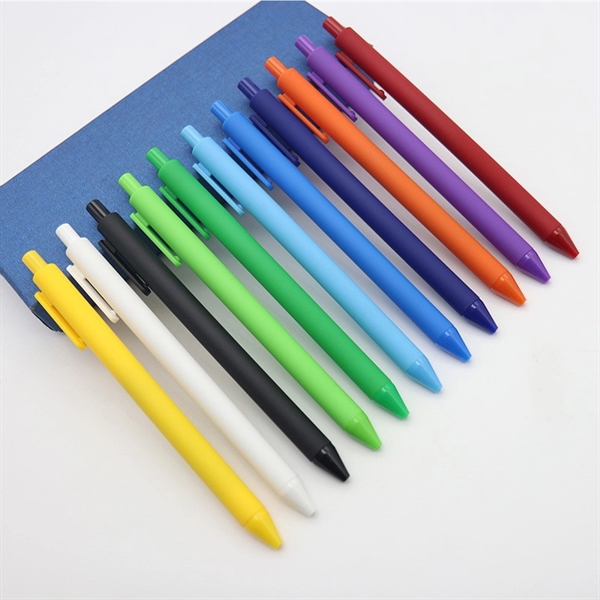 Bright Solid Color Gel Soft Plastic Ballpoint Pen - Bright Solid Color Gel Soft Plastic Ballpoint Pen - Image 1 of 1