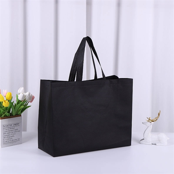 Nonwoven Big Shopping Tote Bag 19 1/2 x 15 1/2 x 7 1/2" - Nonwoven Big Shopping Tote Bag 19 1/2 x 15 1/2 x 7 1/2" - Image 3 of 5