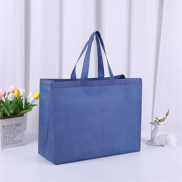 Nonwoven Big Shopping Tote Bag 19 1/2 x 15 1/2 x 7 1/2" - Nonwoven Big Shopping Tote Bag 19 1/2 x 15 1/2 x 7 1/2" - Image 5 of 5