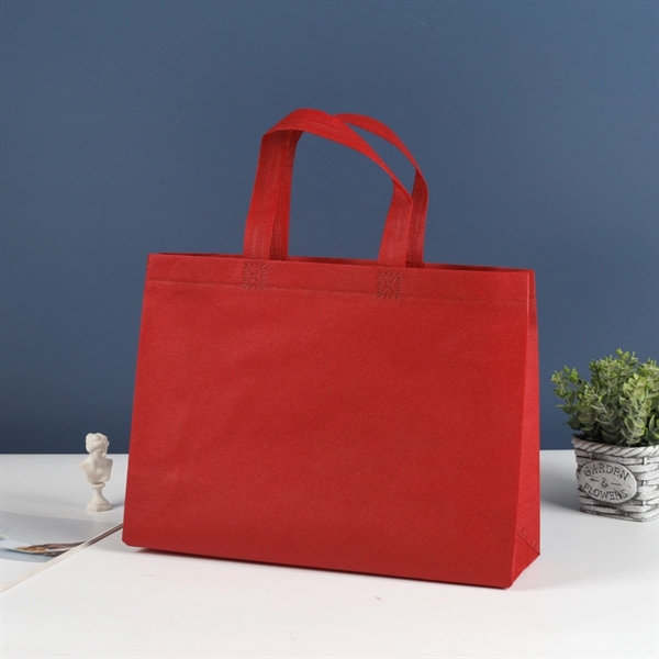 Large Non-Woven Shopping Tote Bag - 16x20x8" - Large Non-Woven Shopping Tote Bag - 16x20x8" - Image 3 of 5