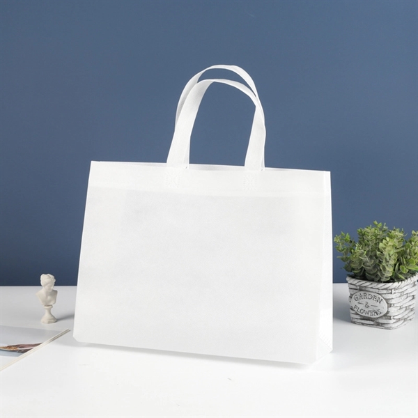 Large Non-Woven Shopping Tote Bag - 16x20x8" - Large Non-Woven Shopping Tote Bag - 16x20x8" - Image 4 of 5