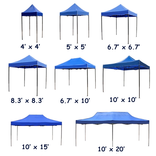 Custom 10ftx10ft Personalized Outdoor Tent Kit w/ Steel Fram - Custom 10ftx10ft Personalized Outdoor Tent Kit w/ Steel Fram - Image 2 of 2