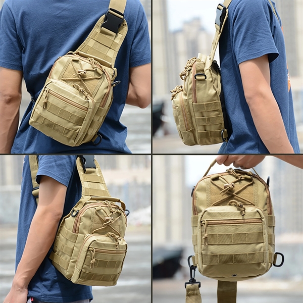 Outdoor Military Cross-body Molle Sling - Outdoor Military Cross-body Molle Sling - Image 1 of 6