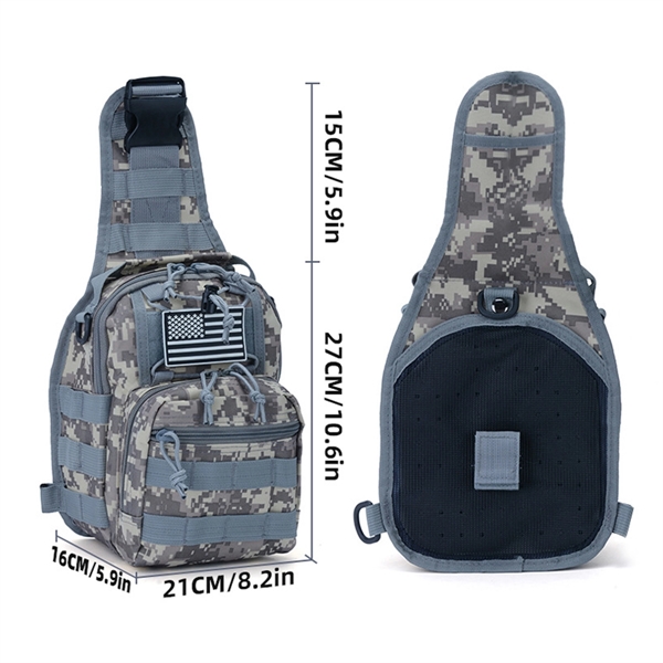 Outdoor Military Cross-body Molle Sling - Outdoor Military Cross-body Molle Sling - Image 2 of 6