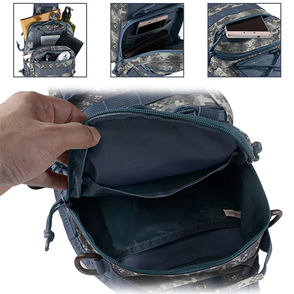 Outdoor Military Cross-body Molle Sling - Outdoor Military Cross-body Molle Sling - Image 3 of 6