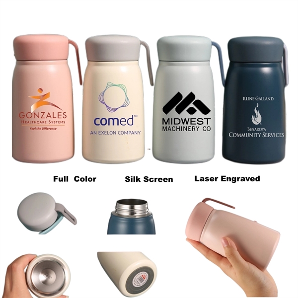 12 oz Stainless Steel Thermos Water Bottle Tumbler Flask - 12 oz Stainless Steel Thermos Water Bottle Tumbler Flask - Image 0 of 7