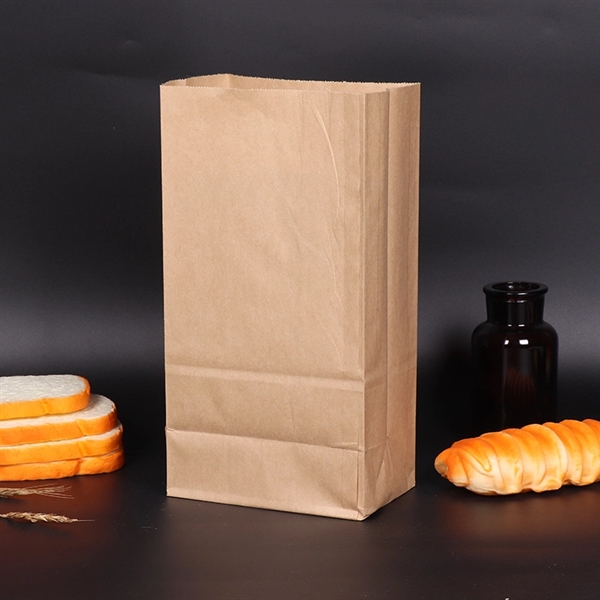 Custom Recycled Kraft Lunch Bags/ Brown Paper Bread Bags - Custom Recycled Kraft Lunch Bags/ Brown Paper Bread Bags - Image 2 of 6