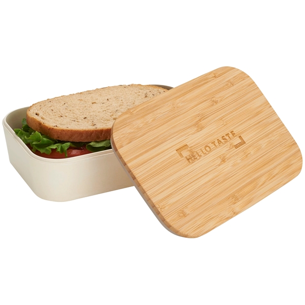 Bamboo Fiber Lunch Box with Cutting Board Lid - Bamboo Fiber Lunch Box with Cutting Board Lid - Image 0 of 0