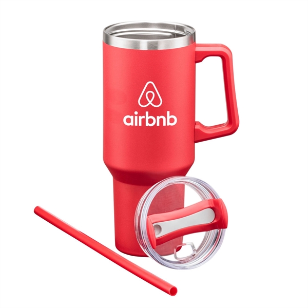 Makena Handle Travel Mug w/Straw - 40oz - Makena Handle Travel Mug w/Straw - 40oz - Image 1 of 13