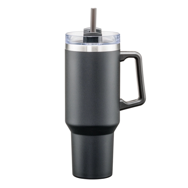 Makena Handle Travel Mug w/Straw - 40oz - Makena Handle Travel Mug w/Straw - 40oz - Image 3 of 13