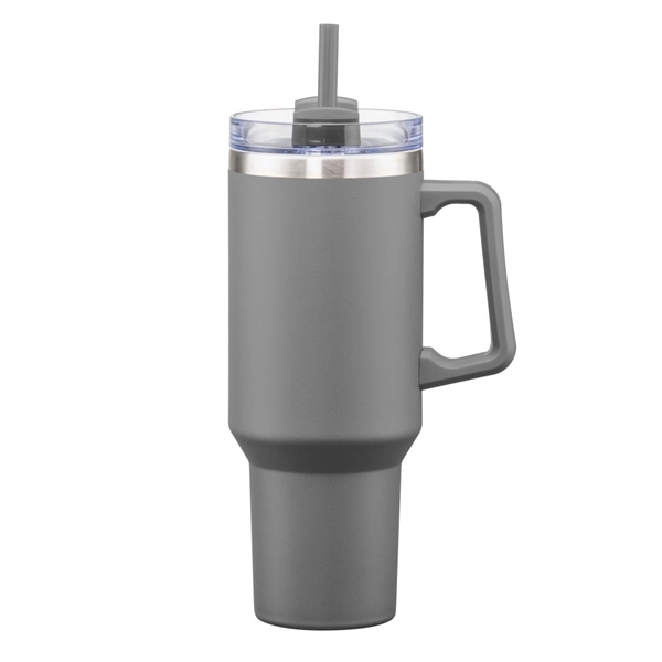 Makena Handle Travel Mug w/Straw - 40oz - Makena Handle Travel Mug w/Straw - 40oz - Image 5 of 13